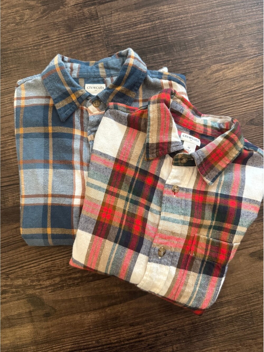 Boys Crewcuts J.Crew Plaid Flannel Button Down Shirt Lot Size 10